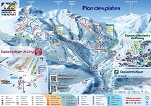  Areches Beaufort Ski Trail Map