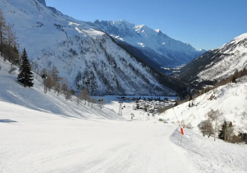 Long intermediate piste trails at Balme Tour Vallorcine are a real treat