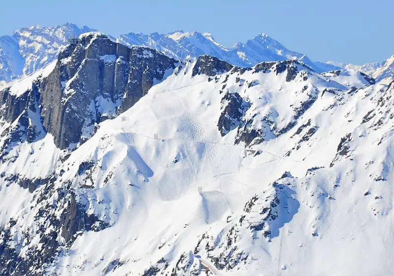  Le Brevent peak has alot of freeride potential that is best explored with a guide