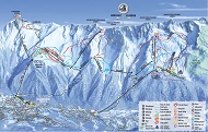 Brevent Flegere Ski Trail Map