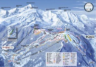  Les Houches Ski Trail Map