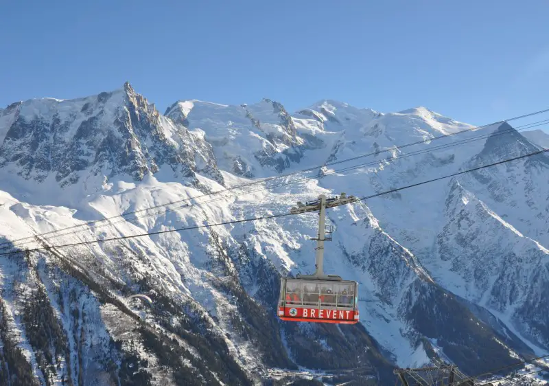 Brevent is directly above Chamonix on the 