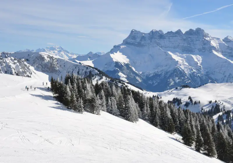 Chatel ski resort & Dents du Midi in Portes du Soleil 