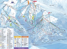 Courchevel Ski Trail Map