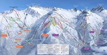 Galibier Thabor Ski Trail Map