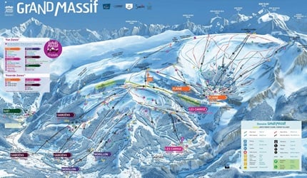 Grand Massif Ski Trail Map