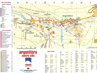 Argentiere Village Map