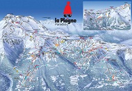La Plagne Ski Trail Map