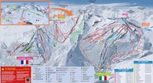 La Rosiere Ski Trail Map