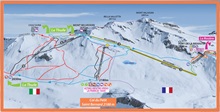Northside Espace San Bernardo ski trail map