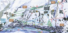  Les Deux Alpes Station Sector Trail Map