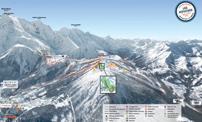 Les Houches Ski Trail Map