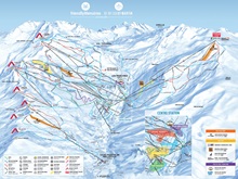 Les Menuires Ski Trail Map