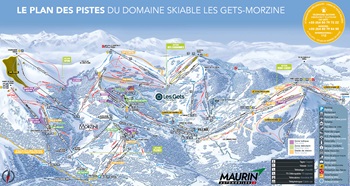 Les Gets Ski Trail Map