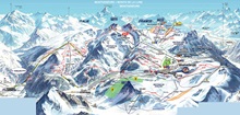 Montgenevre & Monts di Lune Ski Trail Map