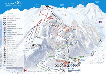 Pelvoux Vallouise Ski Trail Map
