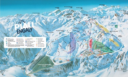 Piau Engaly Ski Trail Map