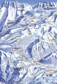 Swiss Portes du Soleil Ski Trail Map 