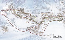 Pralognan Ski Bus Route Map