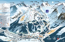 Pralognan la Vanoise Ski Trail Map