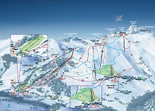 Molines-en-Queyras / Saint Veran Ski Trail Map