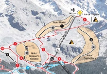 Sainte Foy Freeride Zones Map