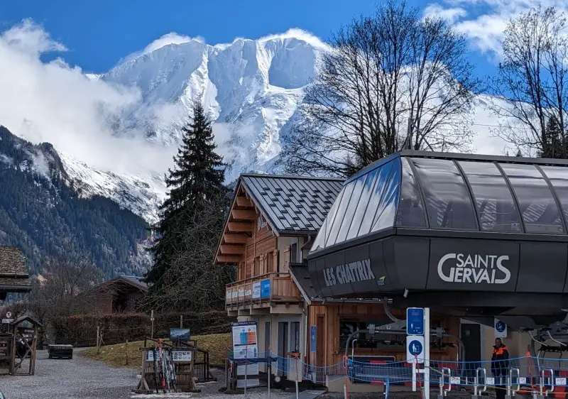 St Gervais - St Nicolas ski resort has some of the best lifts & terrain in the Evasion Mont Blanc