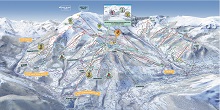 St Gervais-St Nicolas - Evasion Mont Blanc Ski Trail Map