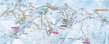 Les Sybelles Ski Trail Map