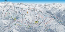  Sybelles Ski Trail Map