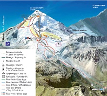 Tignes Summer Ski Trail Map