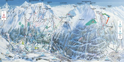 Val Cenis Ski Trail Map