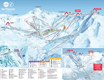Val Thorens Ski Trail Map