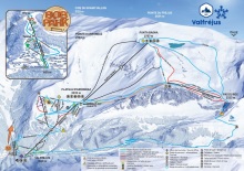 Valfrejus Ski Trail Map