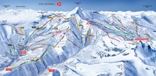 Valmorel St-Francois-Longchamp Ski Trail Map