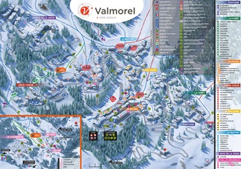 Valmorel Village Map