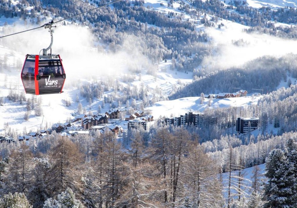 Vars Risoul ski resort in the southern French Alps