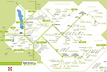 French Alps Bus Network Map