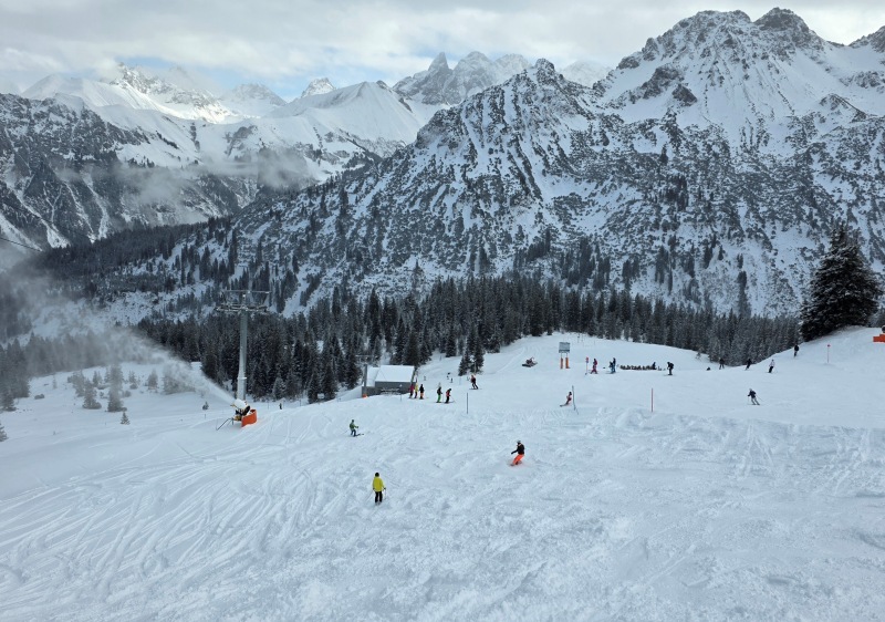 Fellhorn ski resort near Oberstdorf Germany