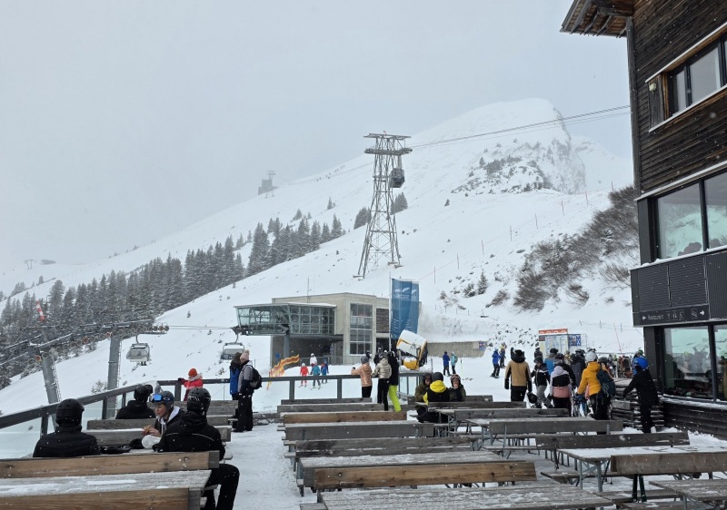 Mittelstation at Fellhorn is at 1,779m altitude