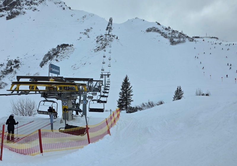 Zweilaender (2-Lands) chair links Fellhorn to Kanzelwand