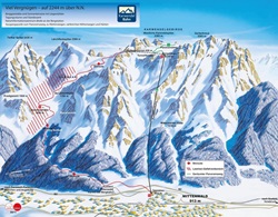 Karwendel Mittenwald Ski Trail Map