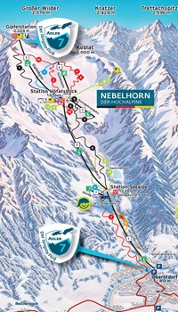 Nebelhorn Ski Trail Map
