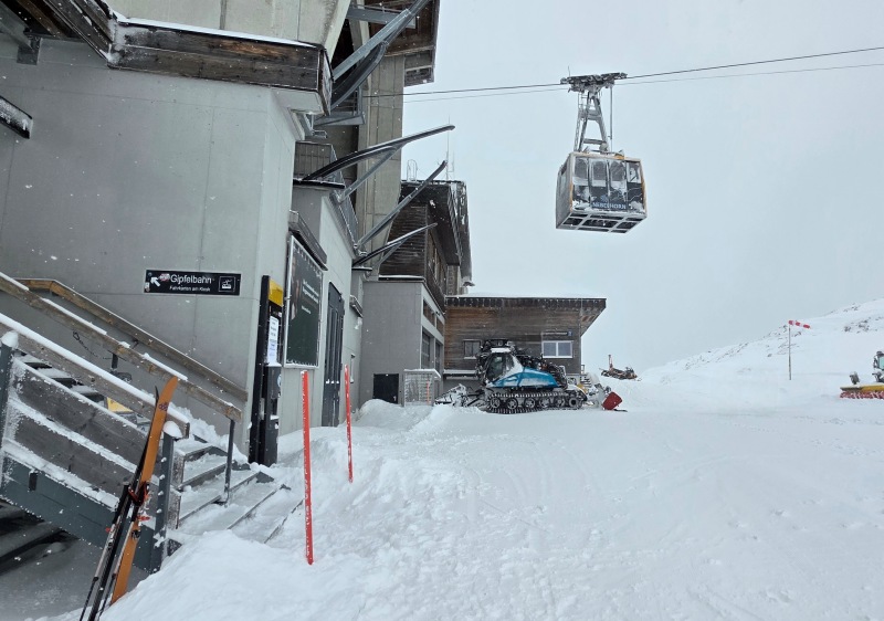 Gipfelbahn was closed to the public due to weather when we visited 