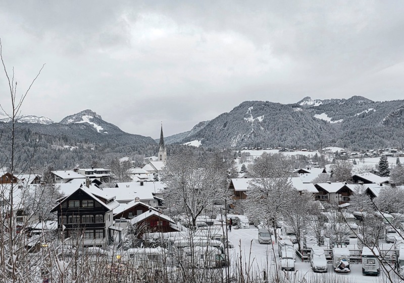 Oberstdorf in fresh snow