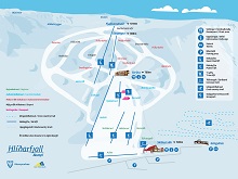  Hlidarfjall Akureyri Ski Trail Map