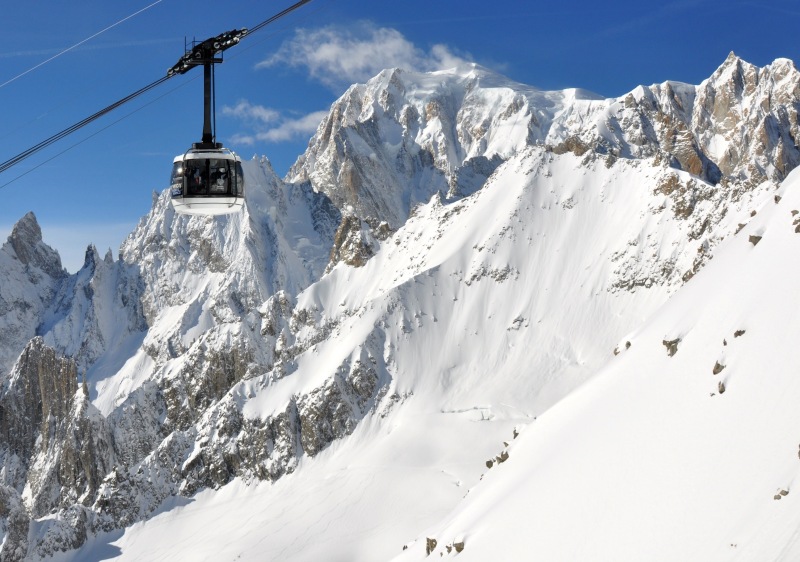 Skyway Monte Bianco is a feature for skiers & sightseers visiting the Aosta Valley