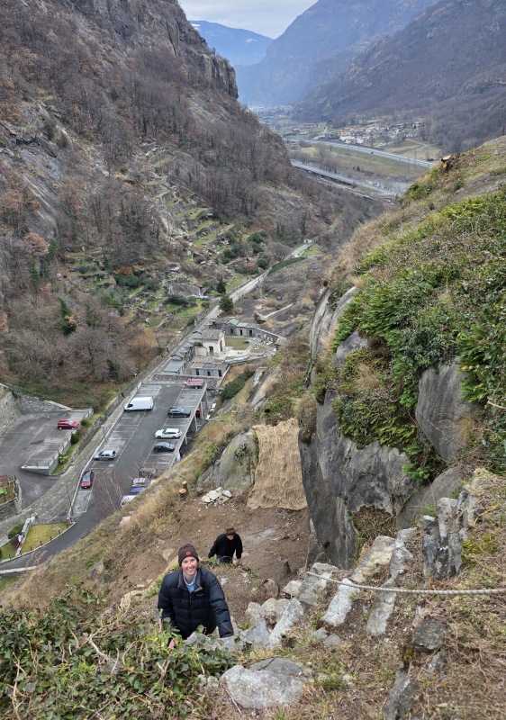 Via ferrata at Bard