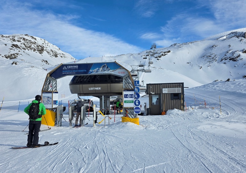 New chairlift at Cervinia