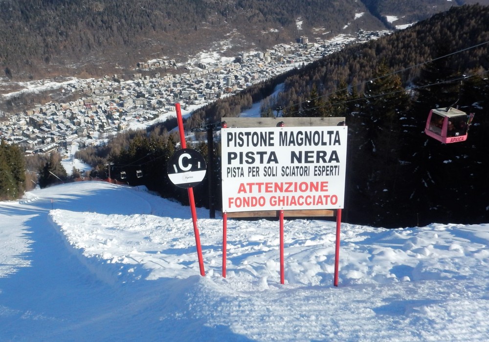 Get an instructor to help you go faster down the luscious black runs at Aprica